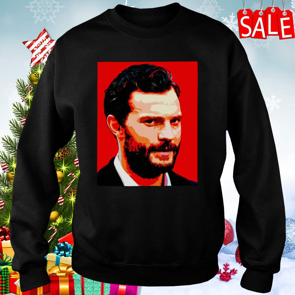 Jamie Dornan Red Graphic shirt 4 Sweaters