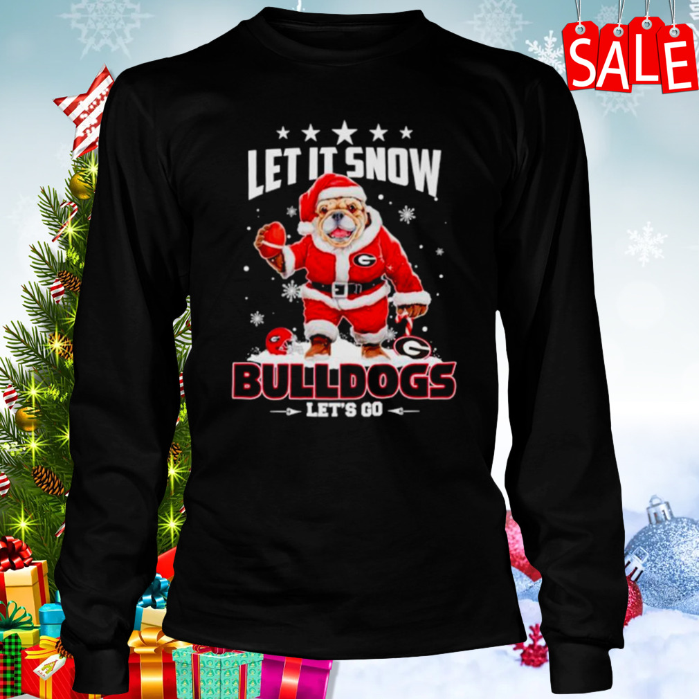 Let it snow Bulldogs let’s go shirt 3 Longsleeve tshirt