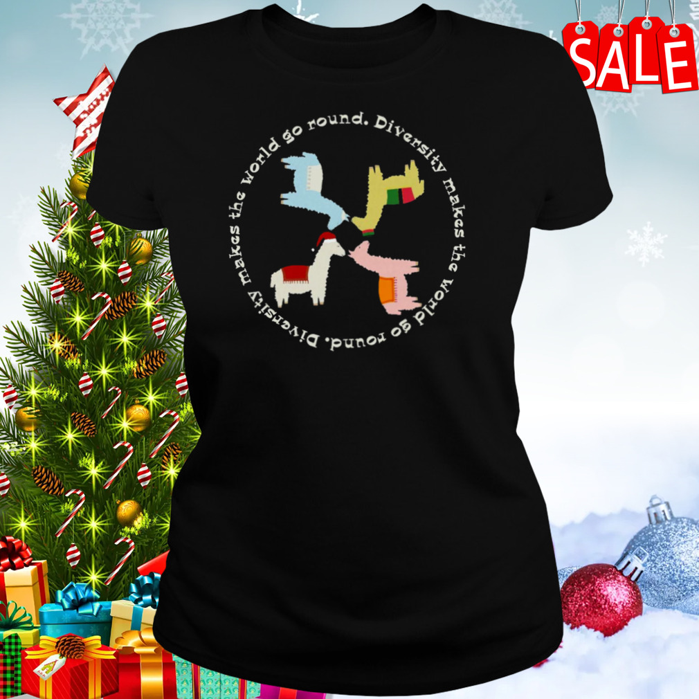 Llama Diversity Happy Diwali Christmas shirt 2 Women's tshirt