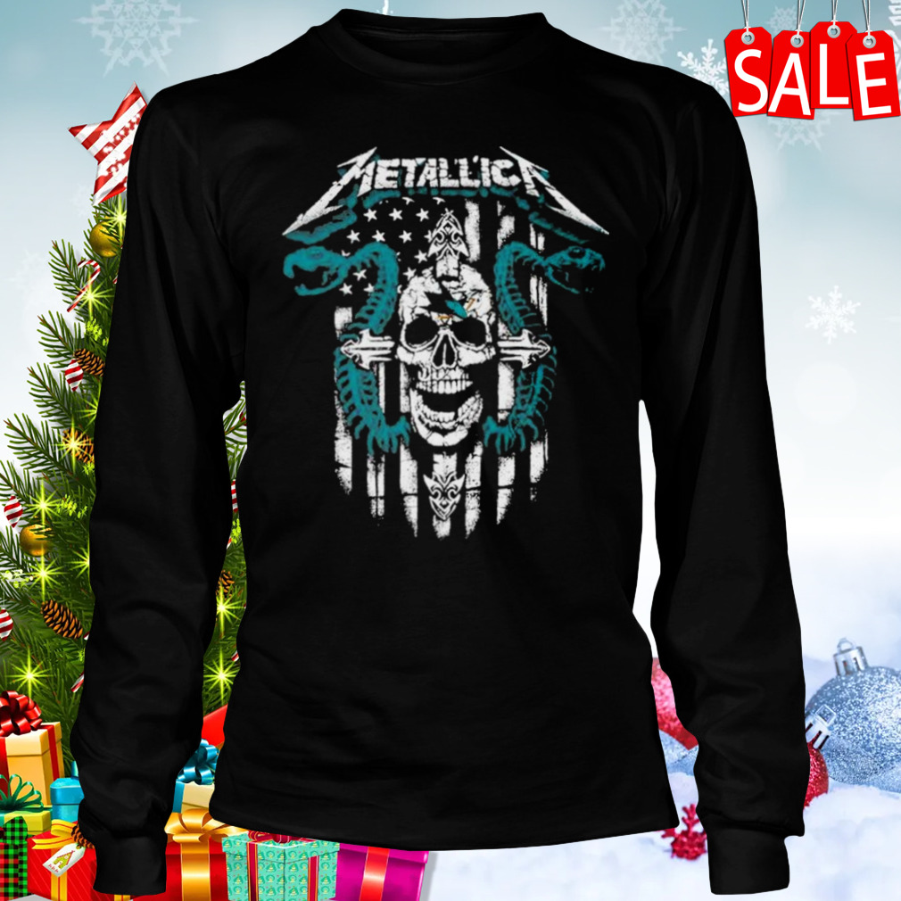 Metallica Snake Skull San Jose Sharks Logo Gildan 2023 shirt 3 Longsleeve tshirt