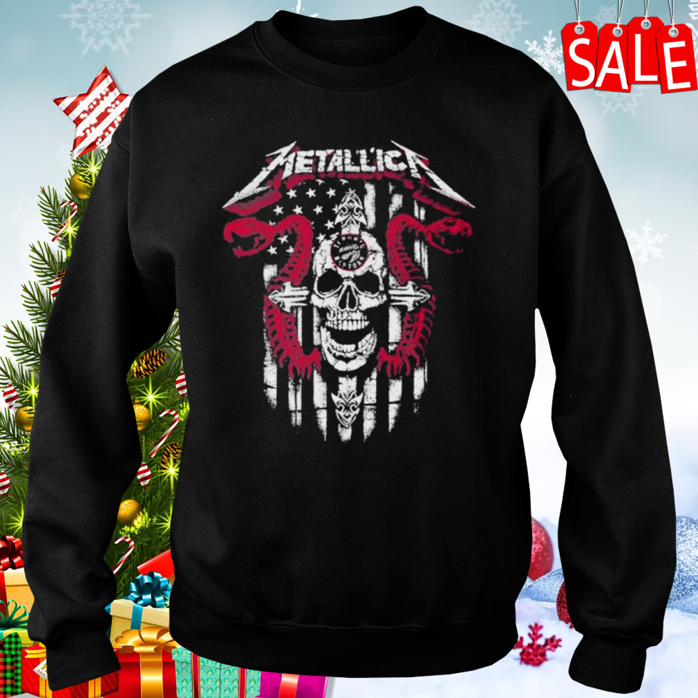 Metallica Snake Skull Toronto Raptors Logo Gildan 2023 shirt 4 Sweaters