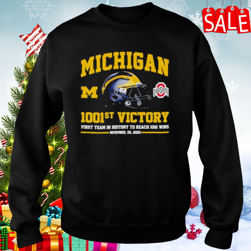 Michigan Wolverines 1001st Victory First Team In History To Reach 1001 Wins November 25, 2023 T-Shirt 4 Sweaters