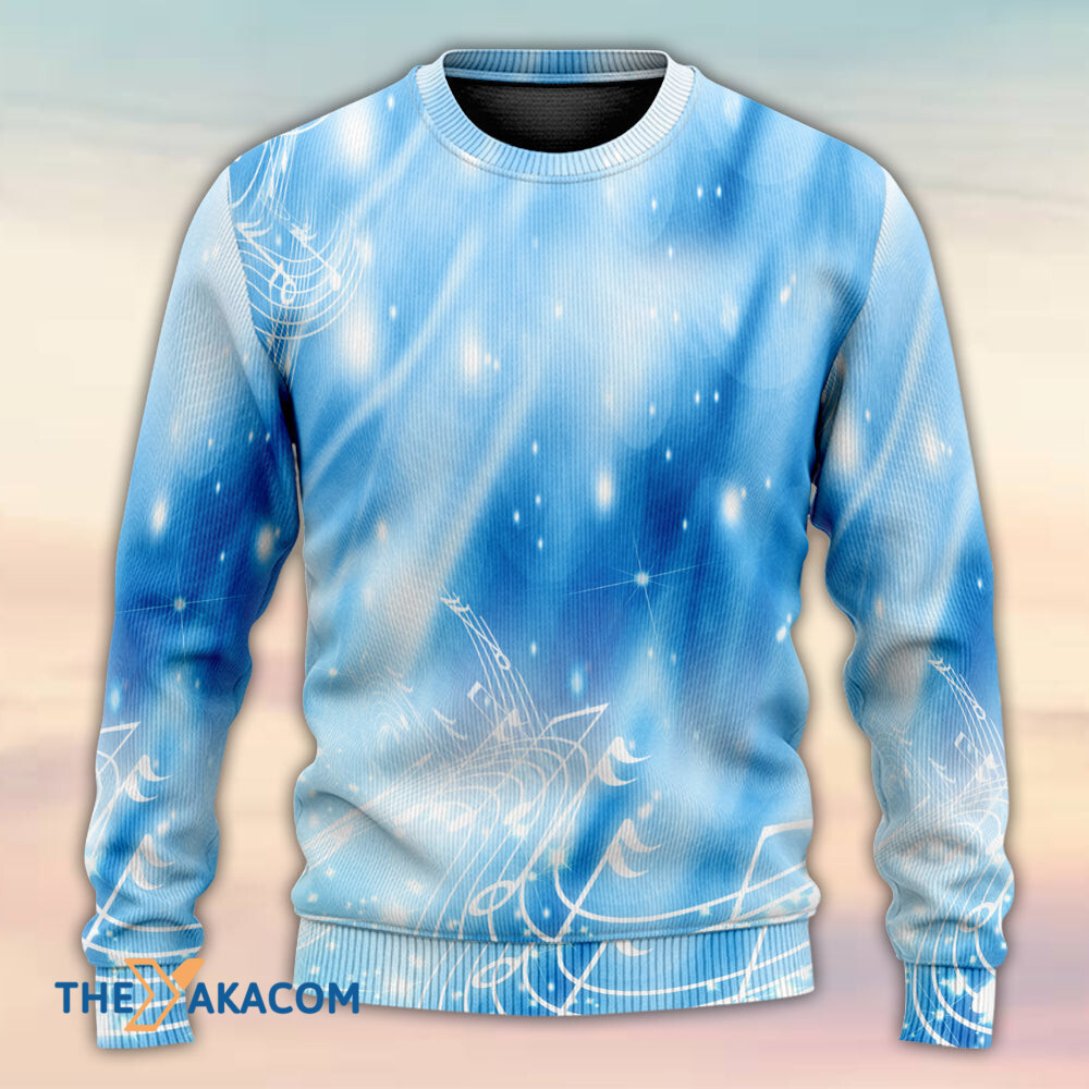 Music Musical Notes on A Dark Blue Gift For Lover Ugly Christmas Sweater 2 Music Musical Notes on A Dark Blue Gift For Lover Ugly Christmas Sweater