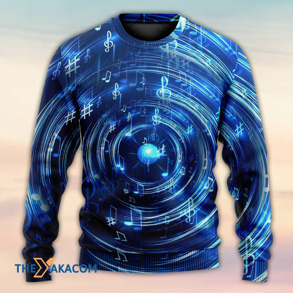 Music Neon Circle Music Notes Gift For Lover Ugly Christmas Sweater 2 Music Neon Circle Music Notes Gift For Lover Ugly Christmas Sweater