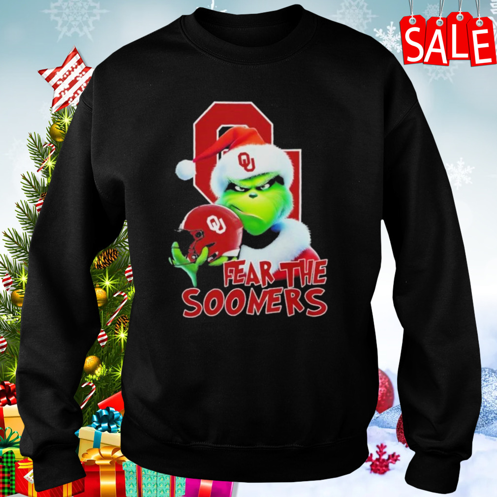 Oklahoma Sooners Grinch Fear The Christmas 2023 shirt 4 Sweaters
