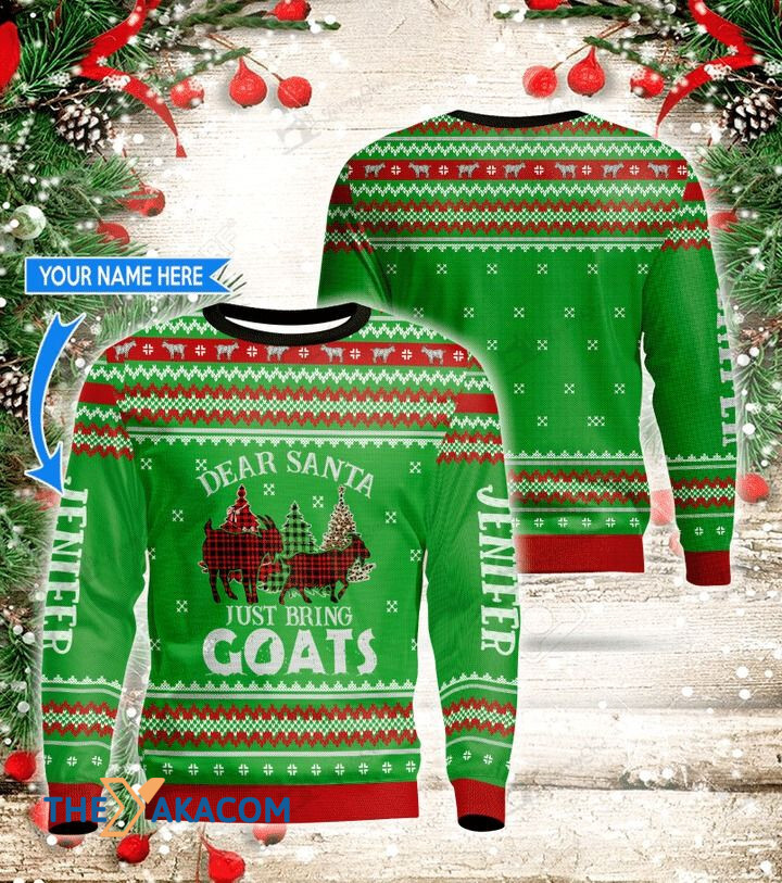 Personalized Christmas Day's Black And Red Caro Goats Gift For Christmas Ugly Christmas Sweater 1 Personalized Christmas Day's Black And Red Caro Goats Gift For Christmas Ugly Christmas Sweater