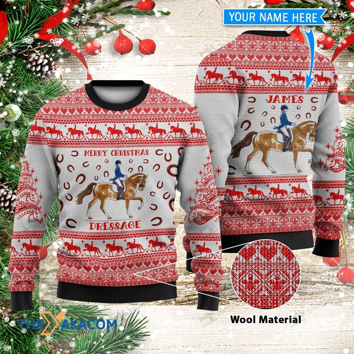 Personalized Christmas Day's Horse Rider Gift For Christmas Ugly Christmas Sweater 1 Personalized Christmas Day's Horse Rider Gift For Christmas Ugly Christmas Sweater