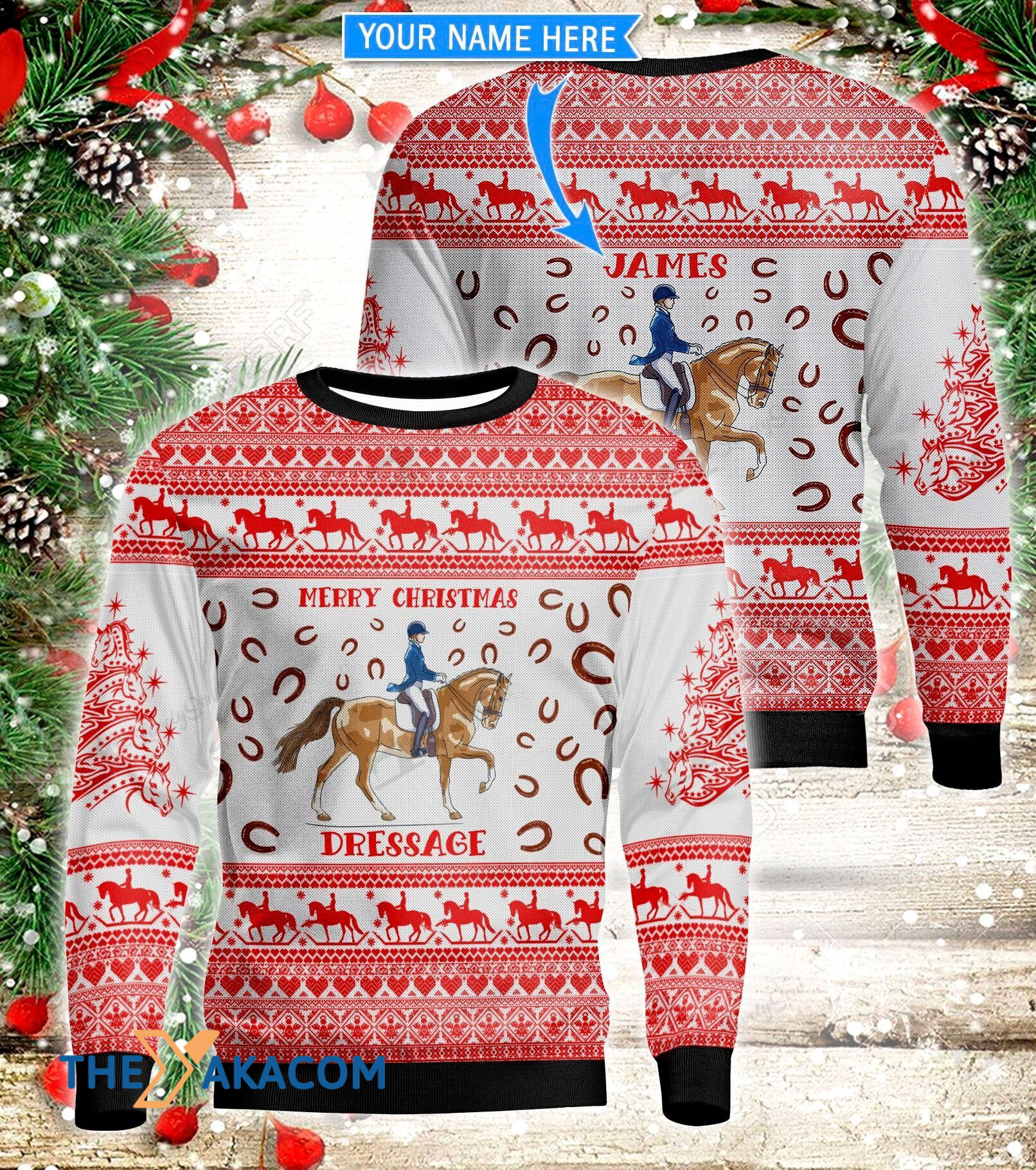 Personalized Christmas Day's Horse Rider Gift For Christmas Ugly Christmas Sweater 2 Personalized Christmas Day's Horse Rider Gift For Christmas Ugly Christmas Sweater