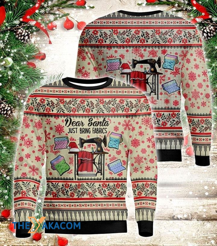 Personalized Christmas Day's Sewing Machine And Fabrics Gift For Christmas Ugly Christmas Sweater 1 Personalized Christmas Day's Sewing Machine And Fabrics Gift For Christmas Ugly Christmas Sweater