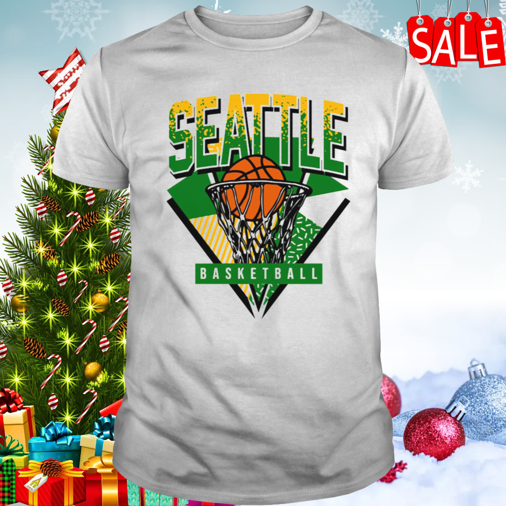 Seattle Basketball 90s Throwback Supersonics shirt