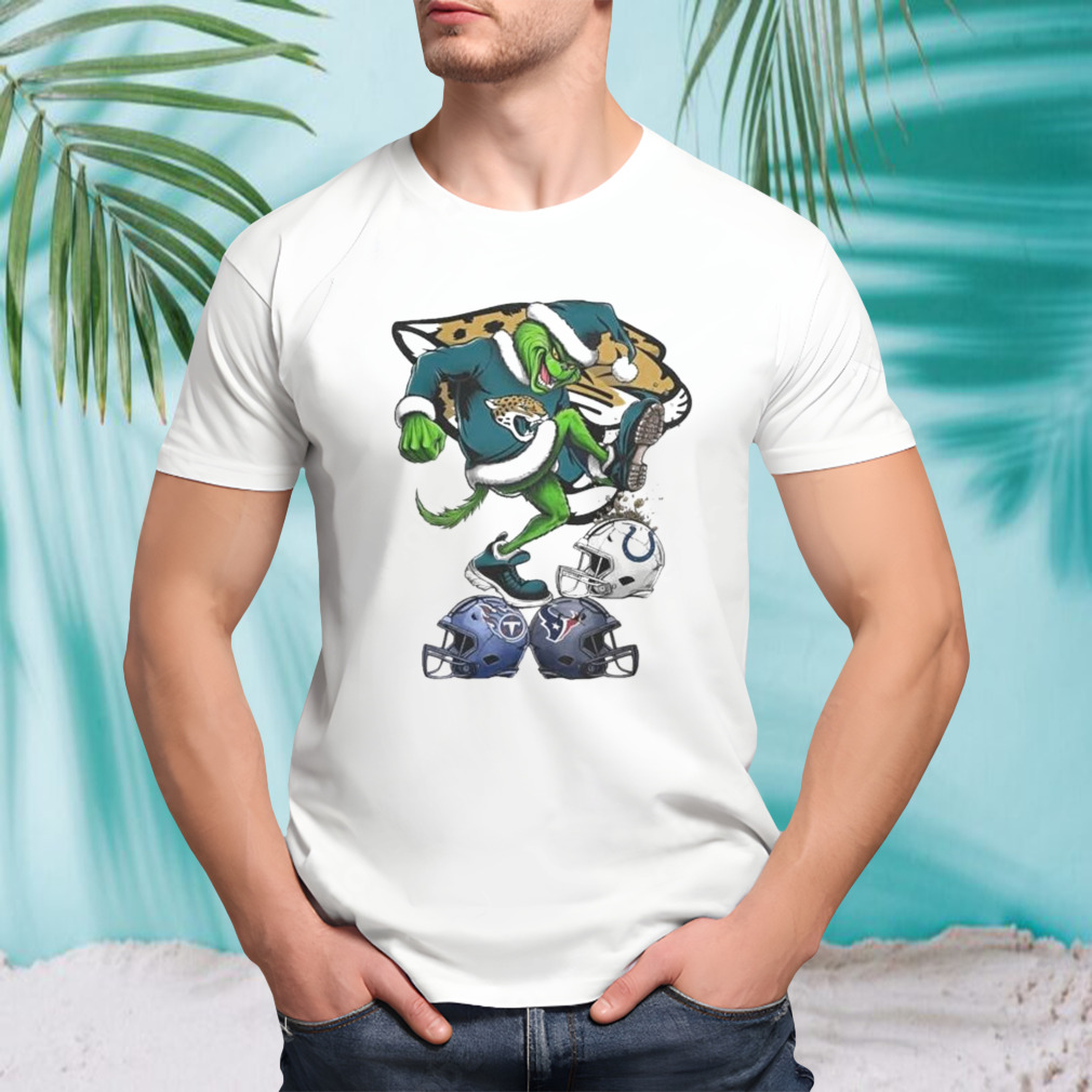 The Grinch Jacksonville Jaguars Stomp On NFL Teams Christmas Logo shirt