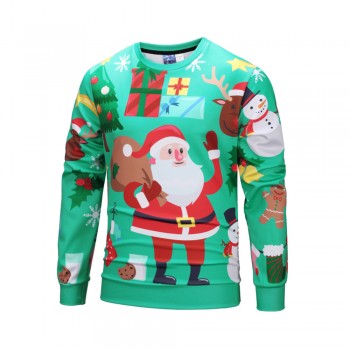 UGLY CHRISTMAS SWEATER MERRY CHRISTMAS SANTA CLAUS 3D SWEATSHIRT SWEATER