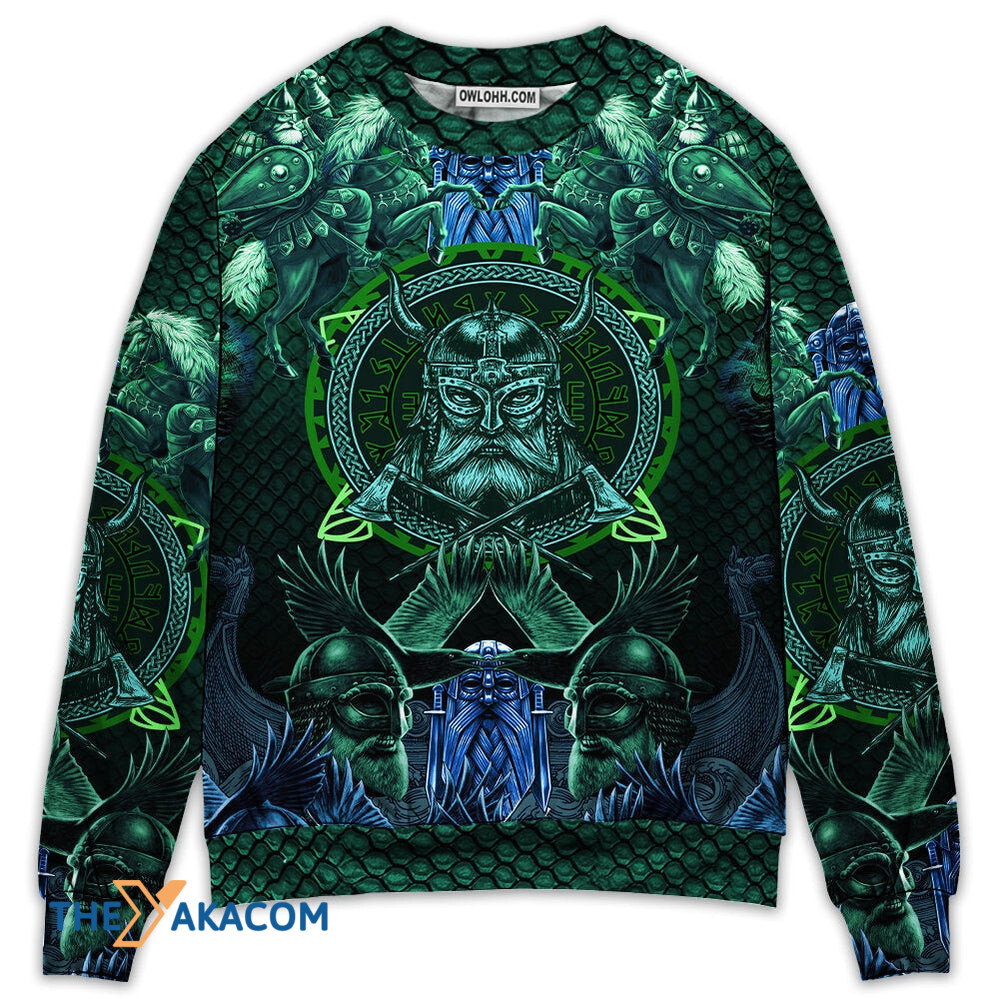 Viking See You In Valhalla Gift For Lover Ugly Christmas Sweater