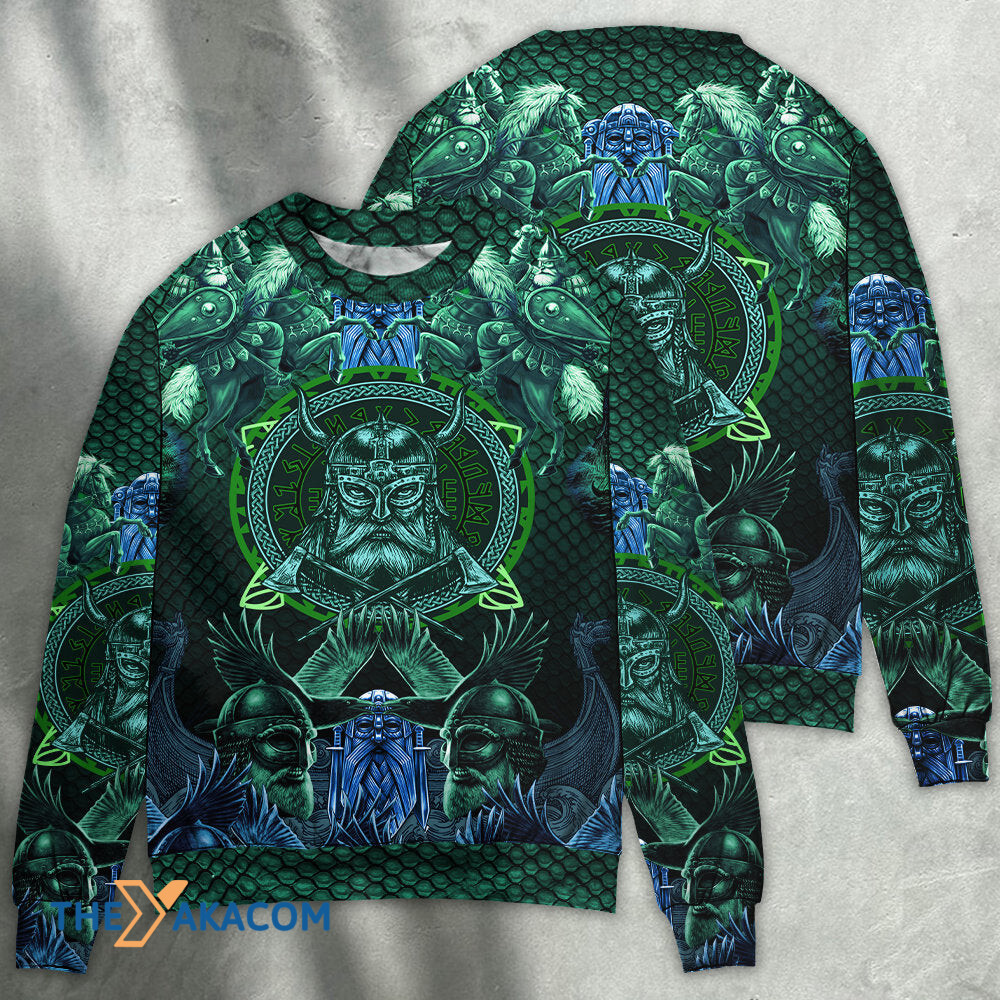 Viking See You In Valhalla Gift For Lover Ugly Christmas Sweater