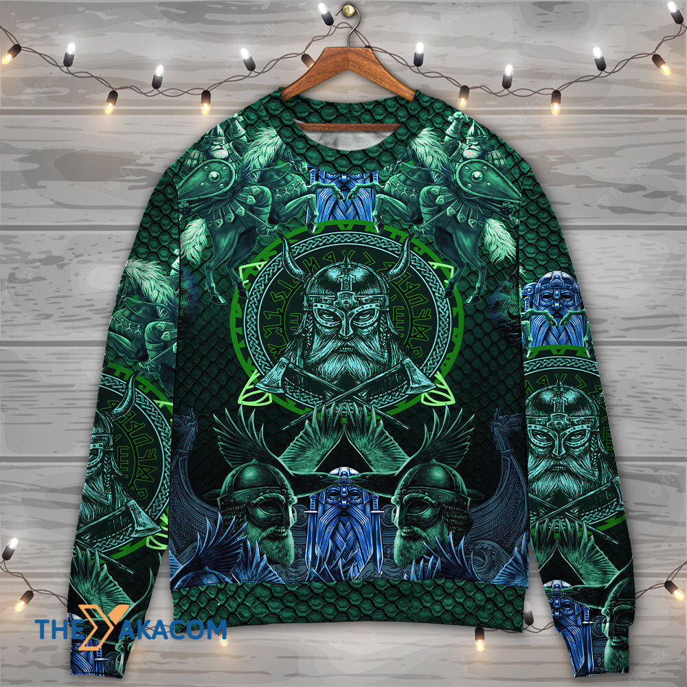 Viking See You In Valhalla Gift For Lover Ugly Christmas Sweater
