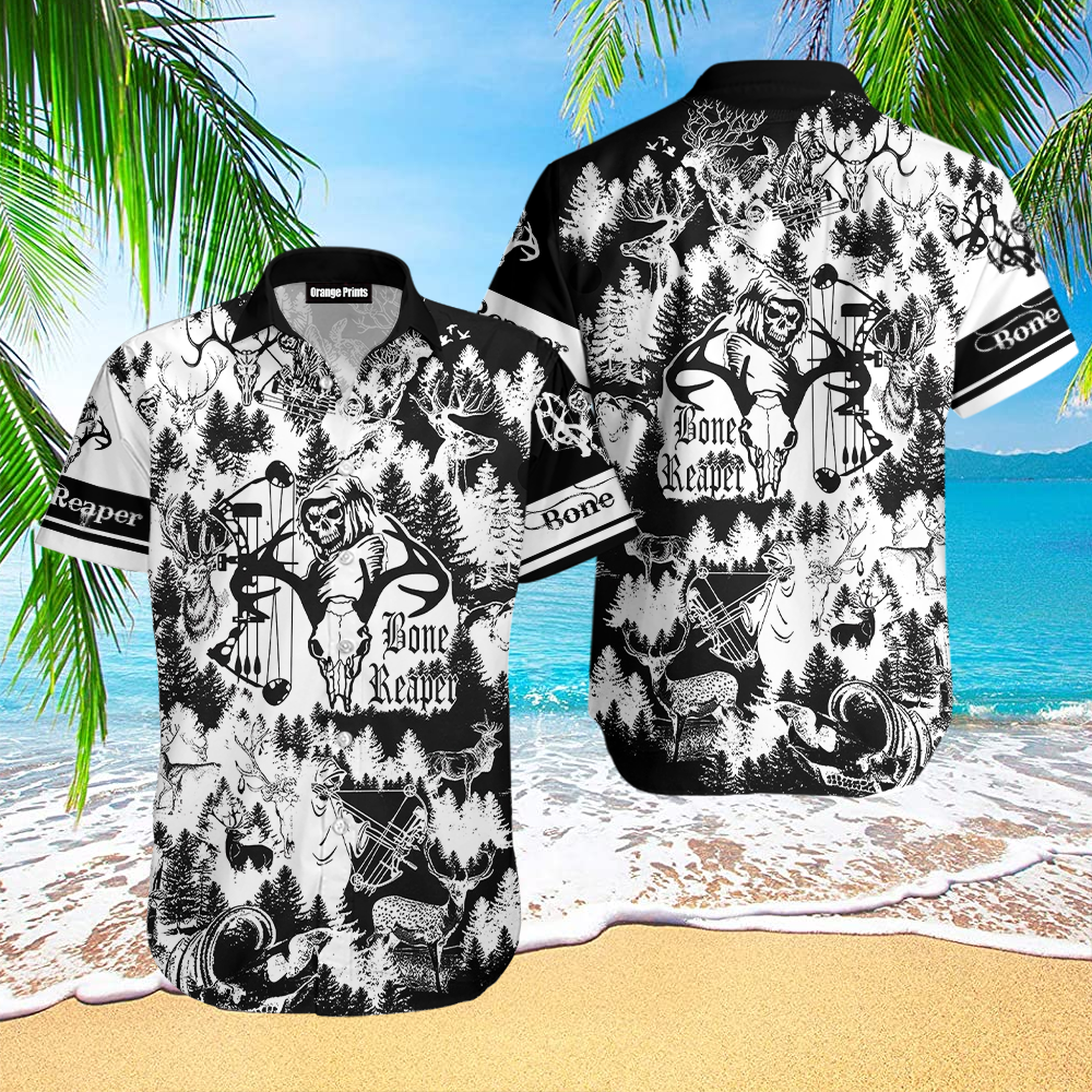 Bone Reaper Aloha Hawaiian Shirts For Men And Women