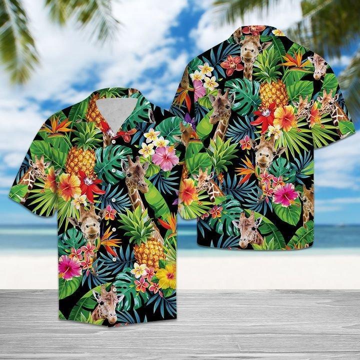 Giraffe Aloha Hawaiian Shirts For Men and Women