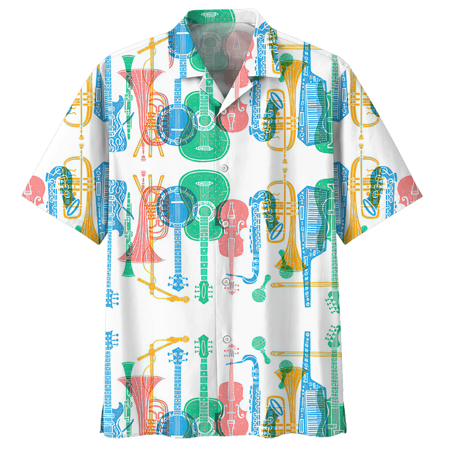 Instrument Aloha Hawaiian Shirts For Men For Women