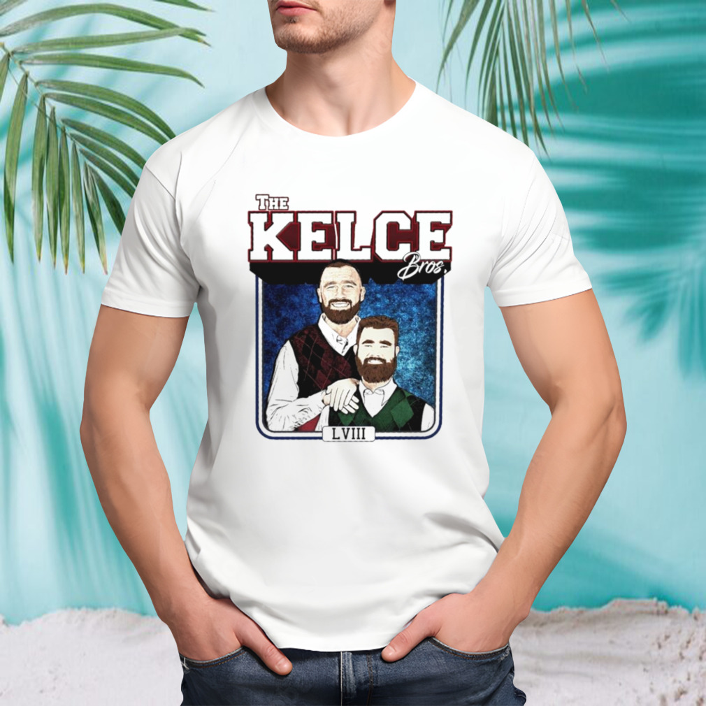 Jason Kelce and Travis Kelce Brothers Football 90s fan shirt