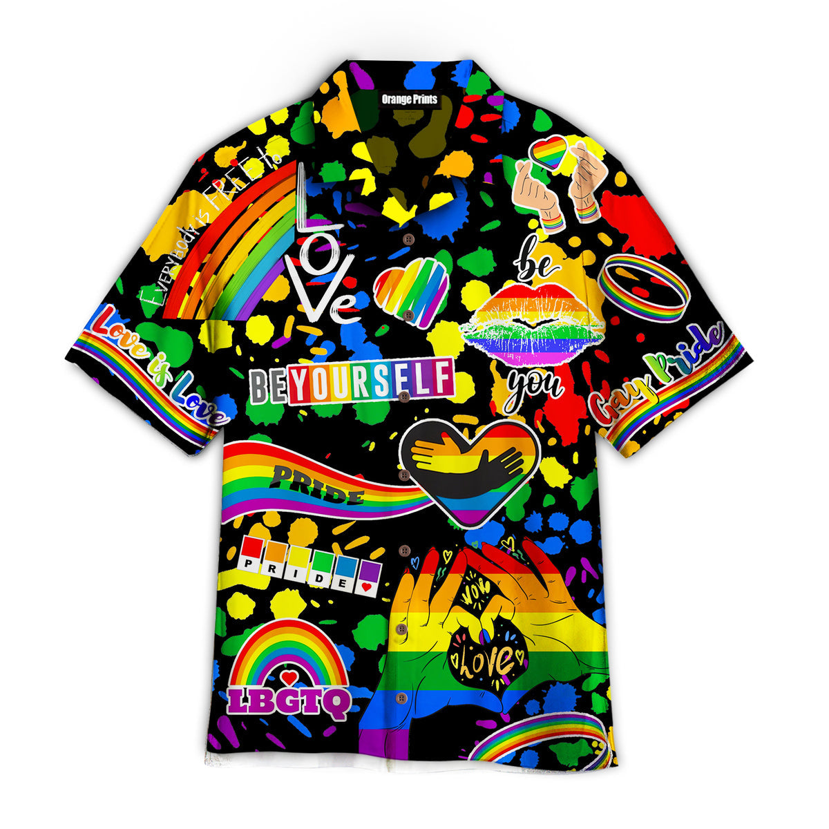 LGBT Gay Pride Month Aloha Hawaiian Shirts For Men For Women