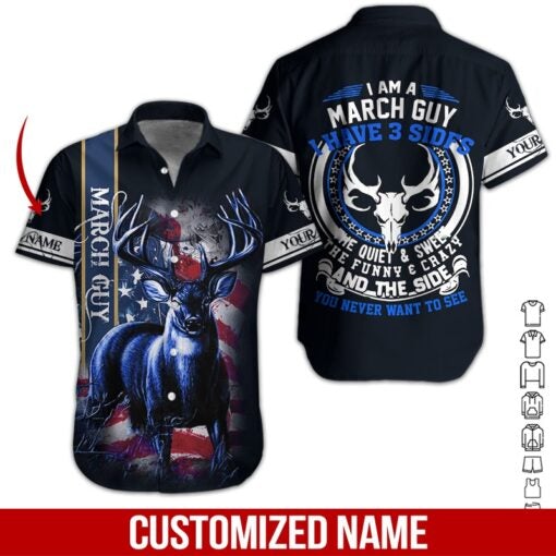 March Guy Custom Name Aloha Hawaiian Shirts For Men For Women HN1569