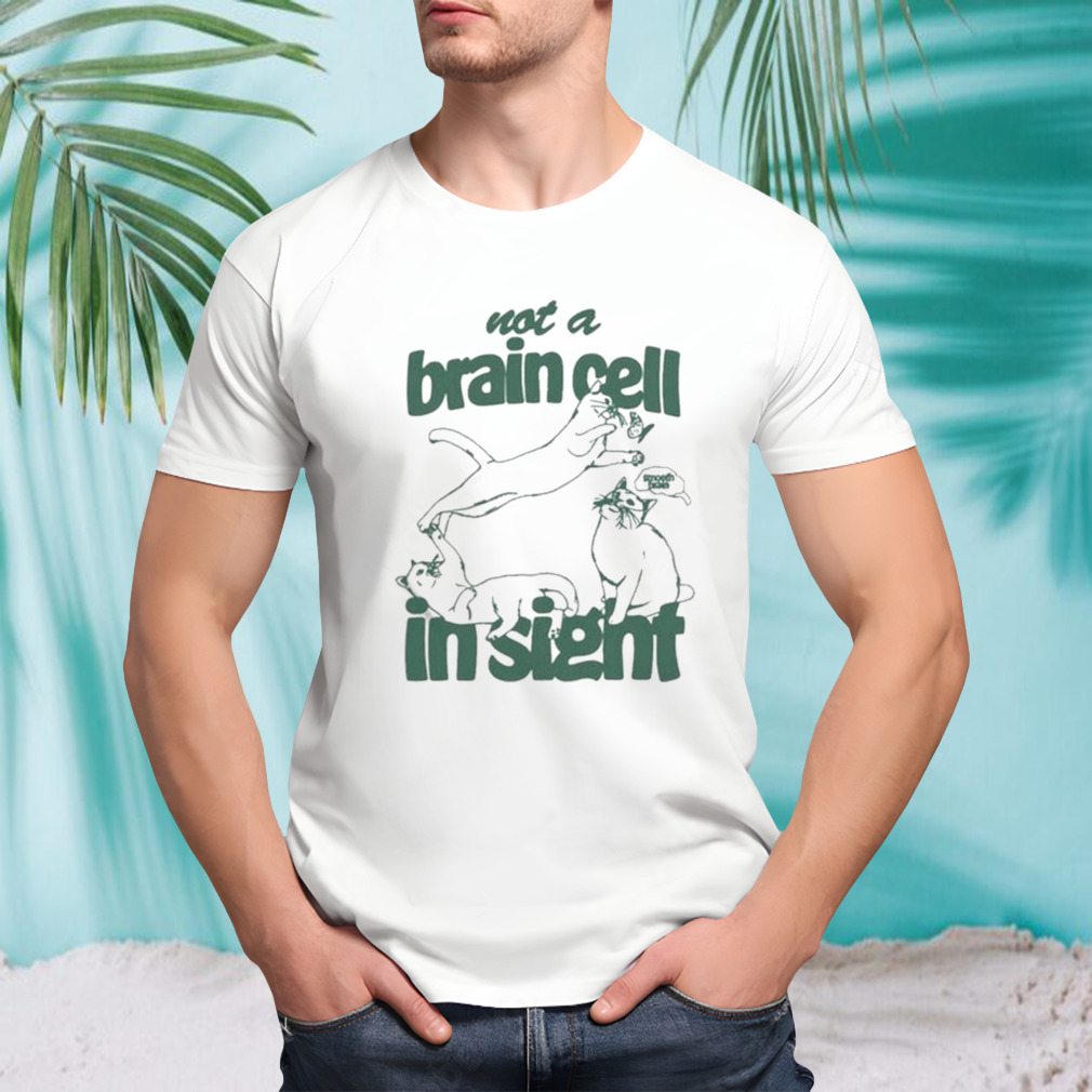 Not A Brain Cell In Sight Cat T-shirt