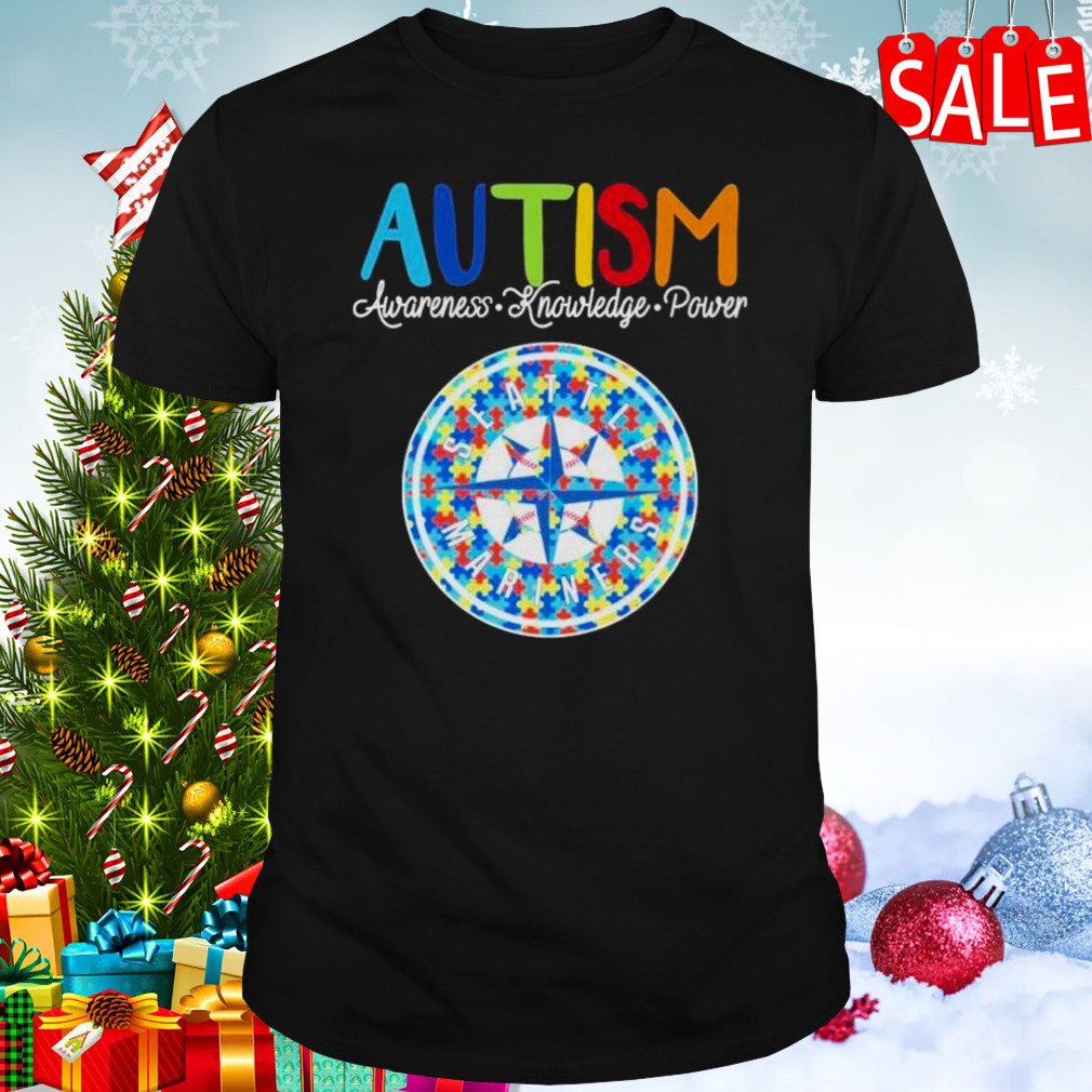 Seattle Mariners Autism Awareness Knowledge Power shirt