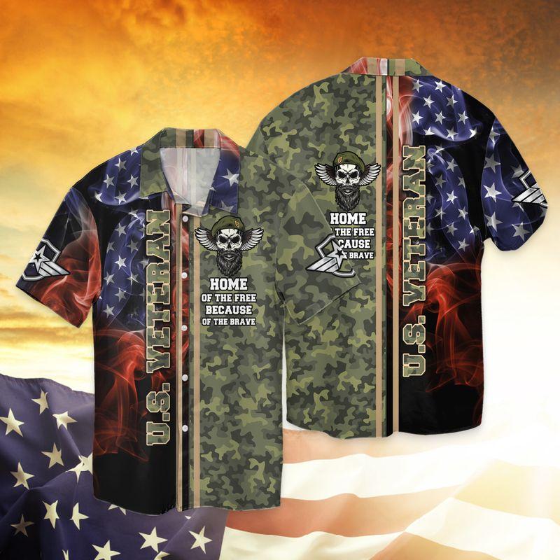 US VETERAN Aloha Hawaiian Shirts For Men For Women