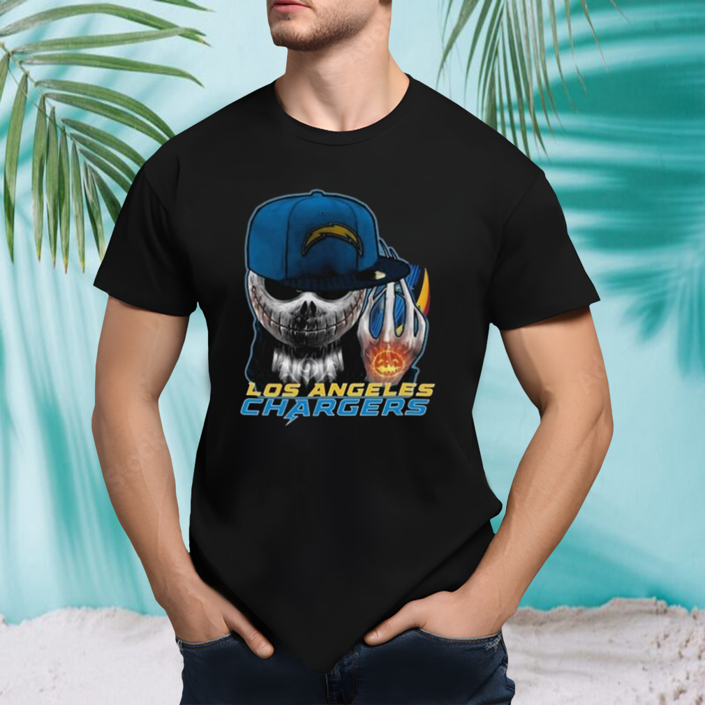 Jack Skellington Hat Los Angeles Chargers shirt
