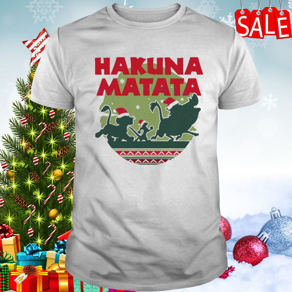 Hakuna Matata Simba Timon Pumbaa Christmas shirt