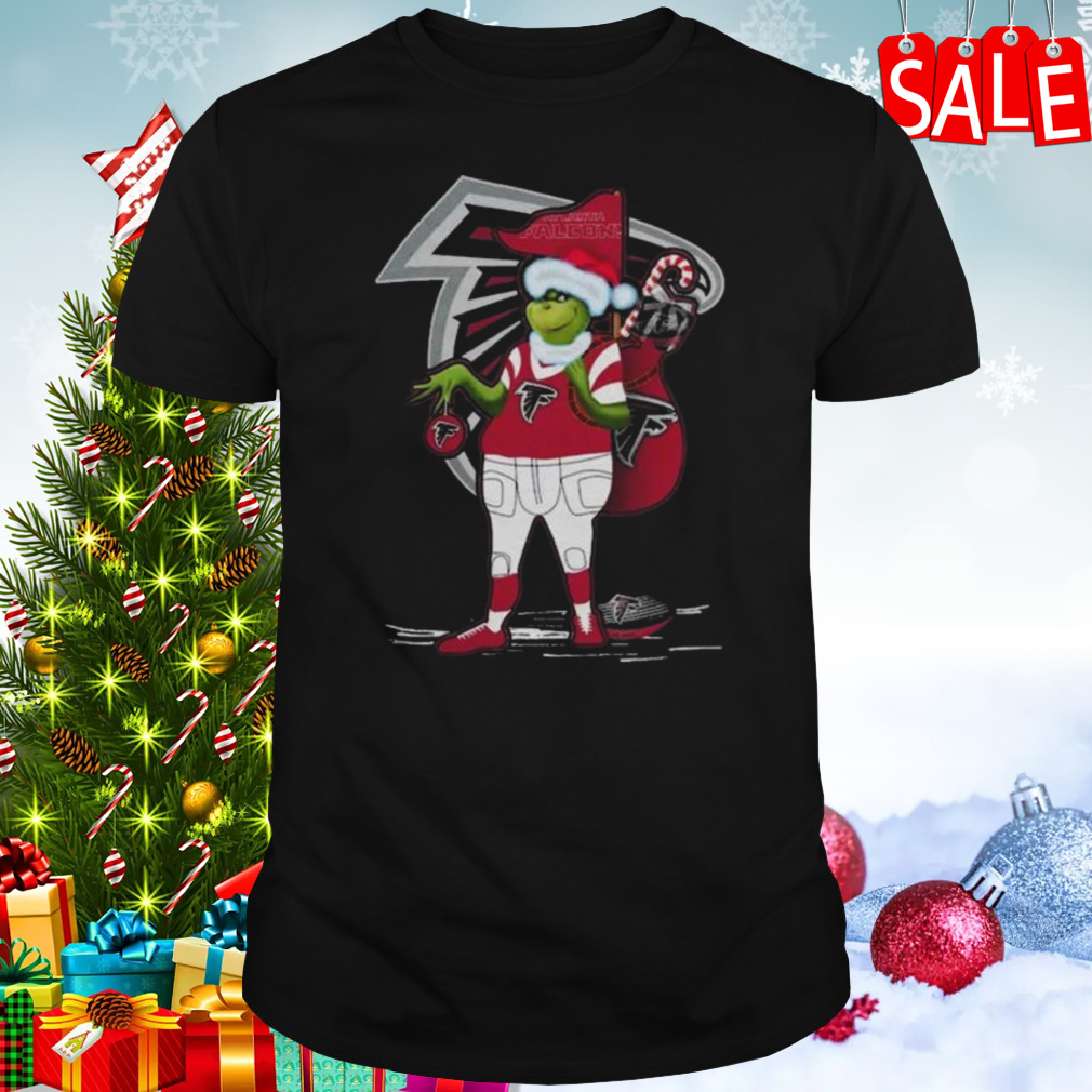 Santa Grinch Atlanta Falcons Christmas 2023 Shirt