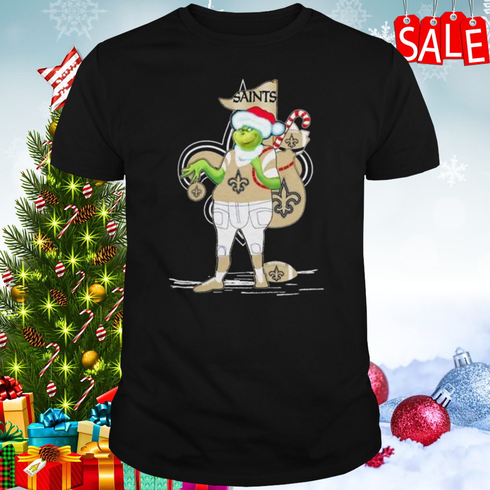 Santa Grinch New Orleans Saints Christmas 2023 Shirt