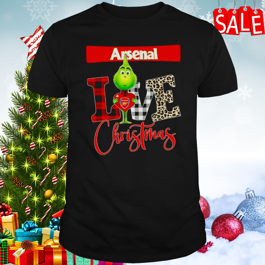 Arsenal Grinch love Christmas shirt