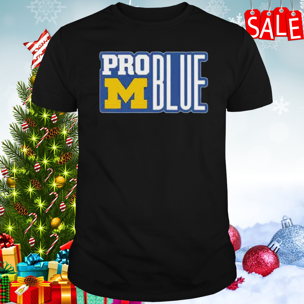 Michigan Wolverines Pro Blue Coach Jim Harbaugh Shirt