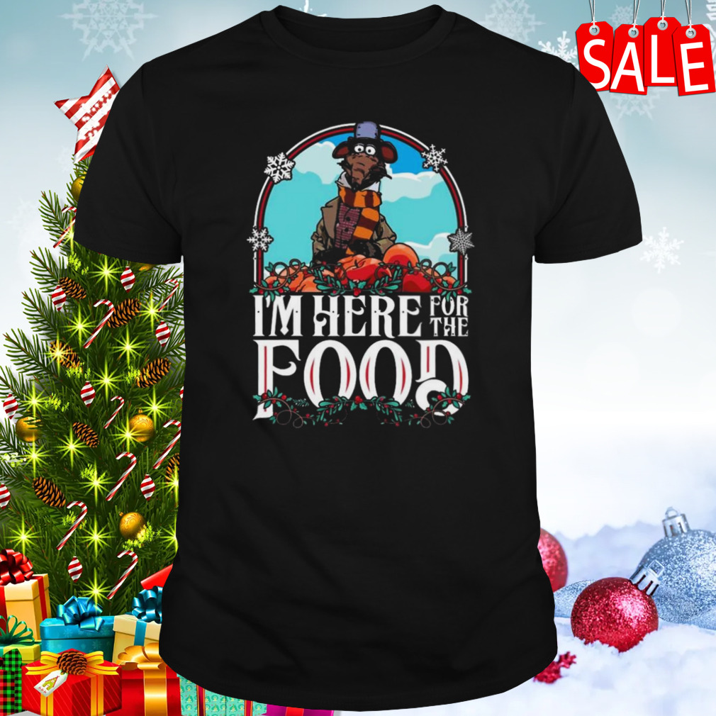 Muppet Christmas Carol Rizzo I’m Here For The Food T-shirt