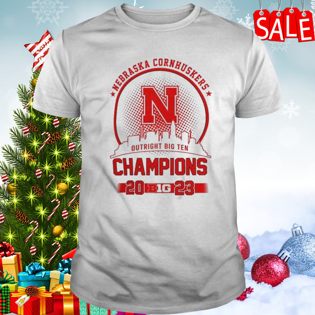 Nebraska Cornhuskers 2023 Outright Big Ten Champions Skyline Shirt