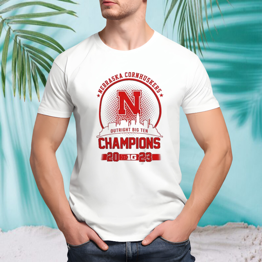 Nebraska Cornhuskers 2023 Outright Big Ten Champions Skyline Shirt