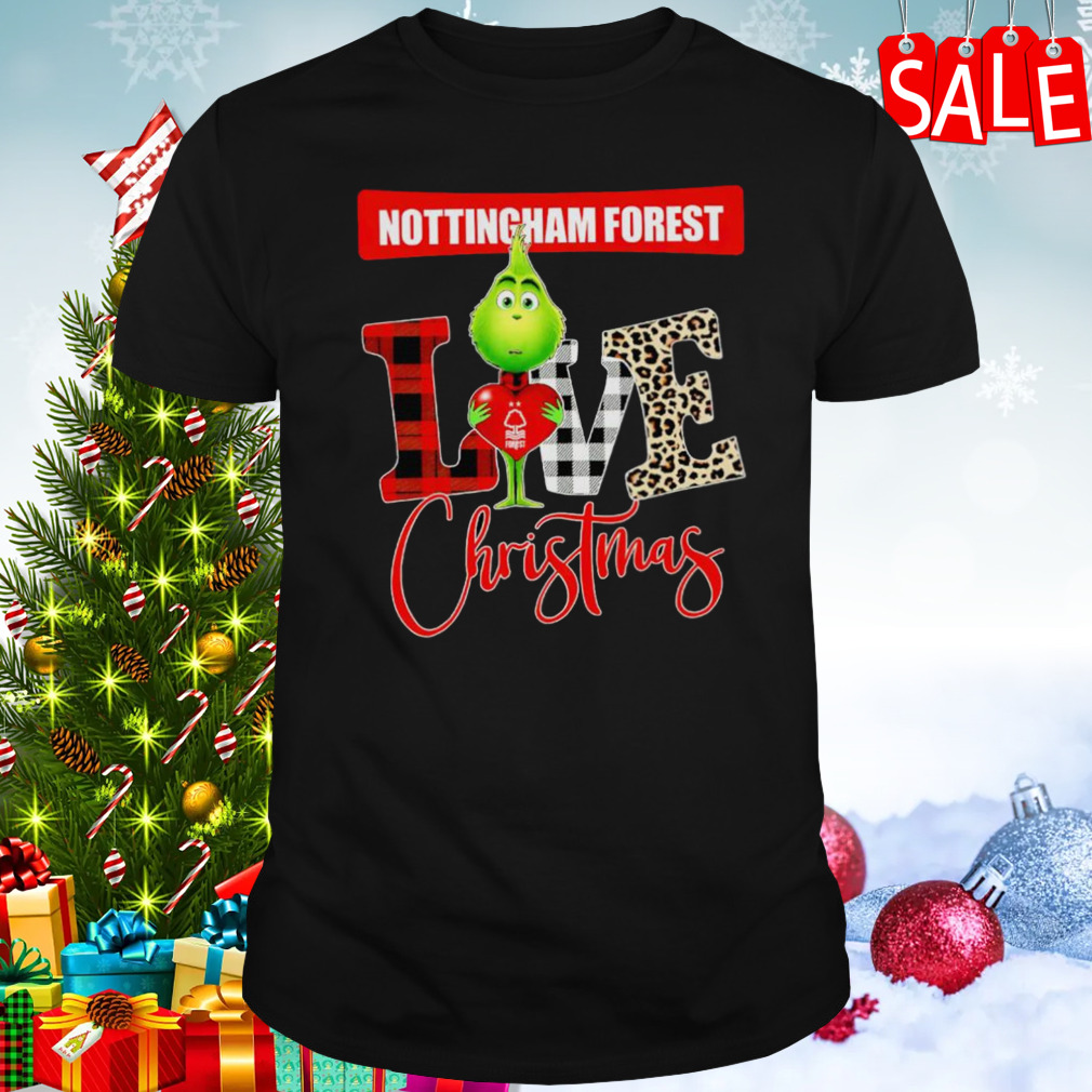 Nottingham Forest Grinch love Christmas shirt