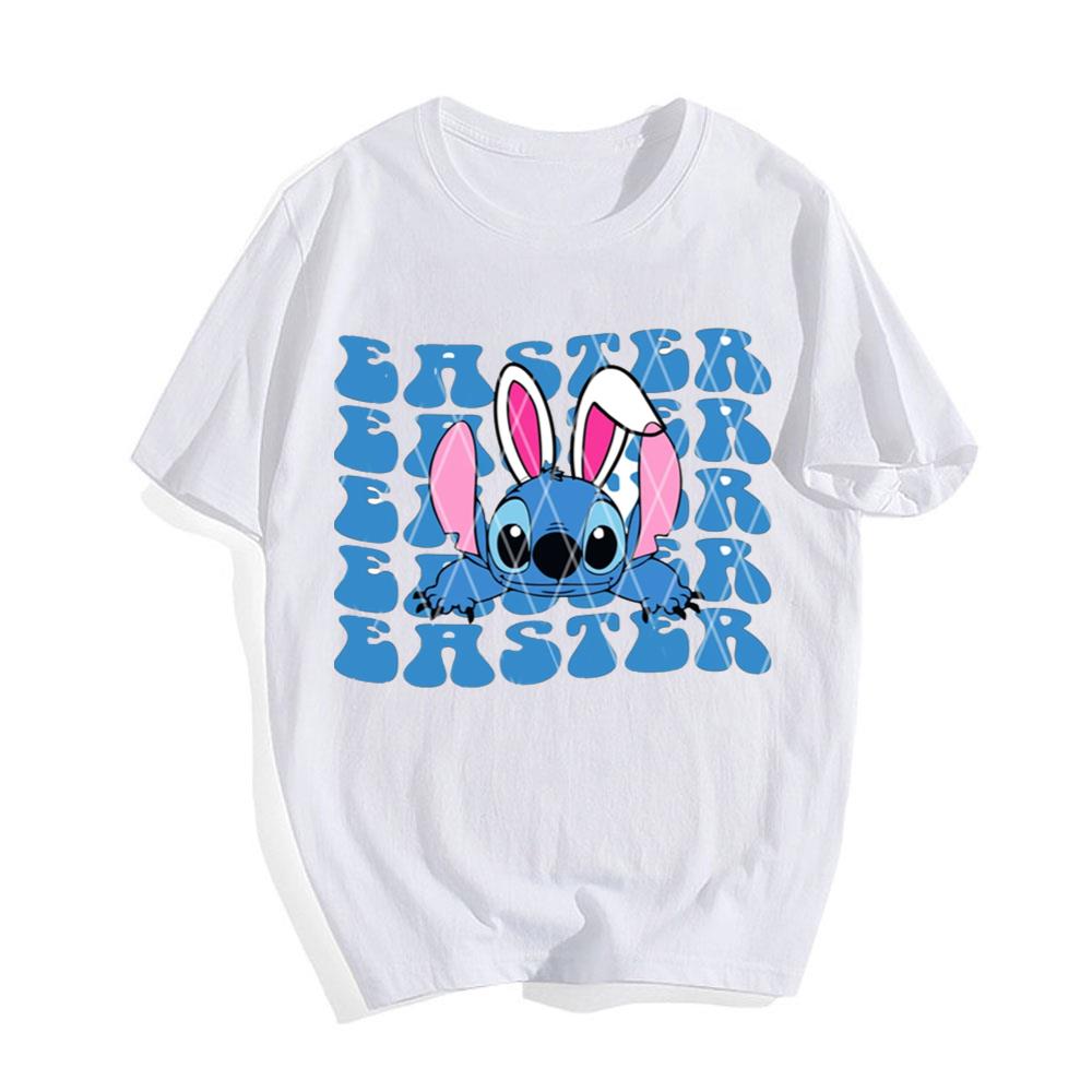 Disney Stitch Easter Happy Easter Day T-Shirt