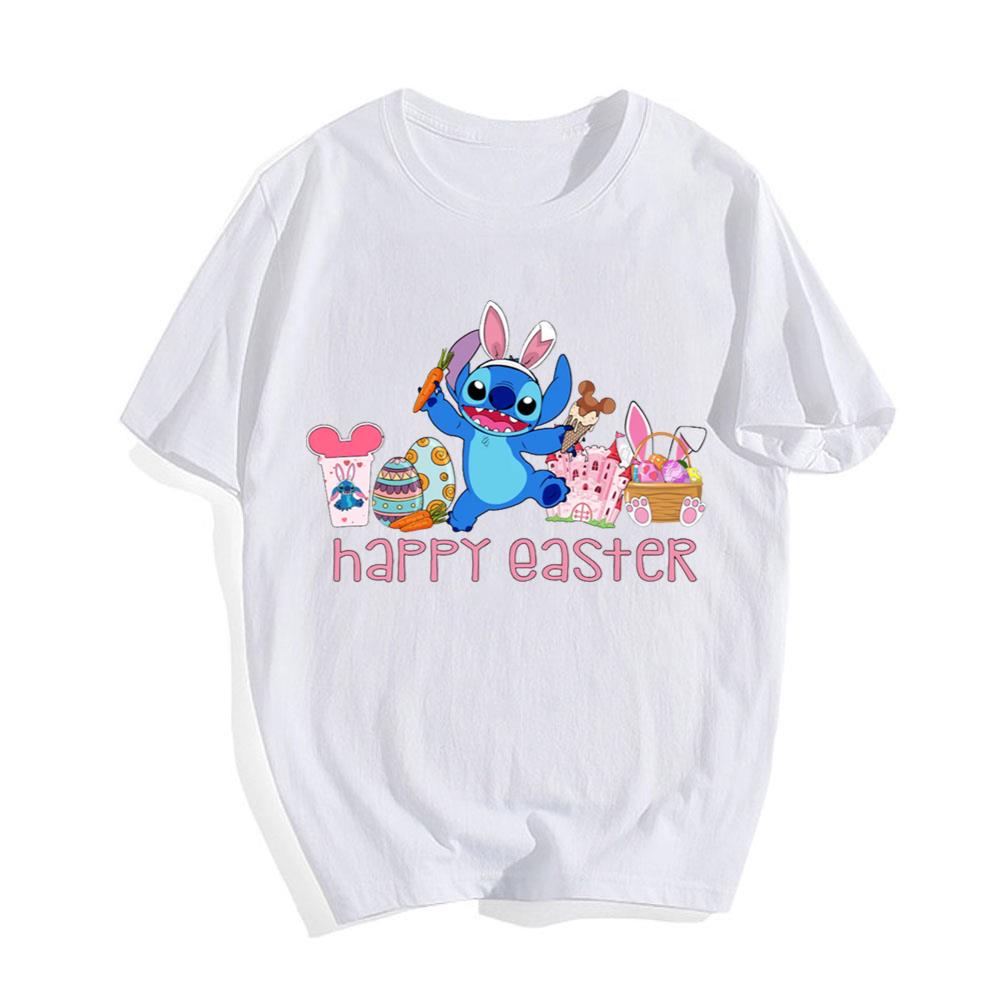 Disney Stitch Easter Snack Easter Happy Easter Day T-Shirt