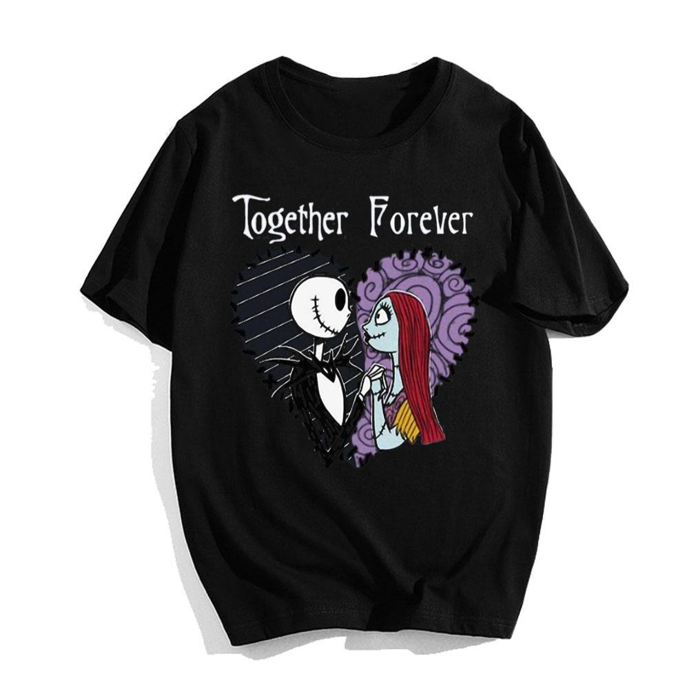 Disney The Nightmare Before Christmas Jack And Sally Together T-Shirt