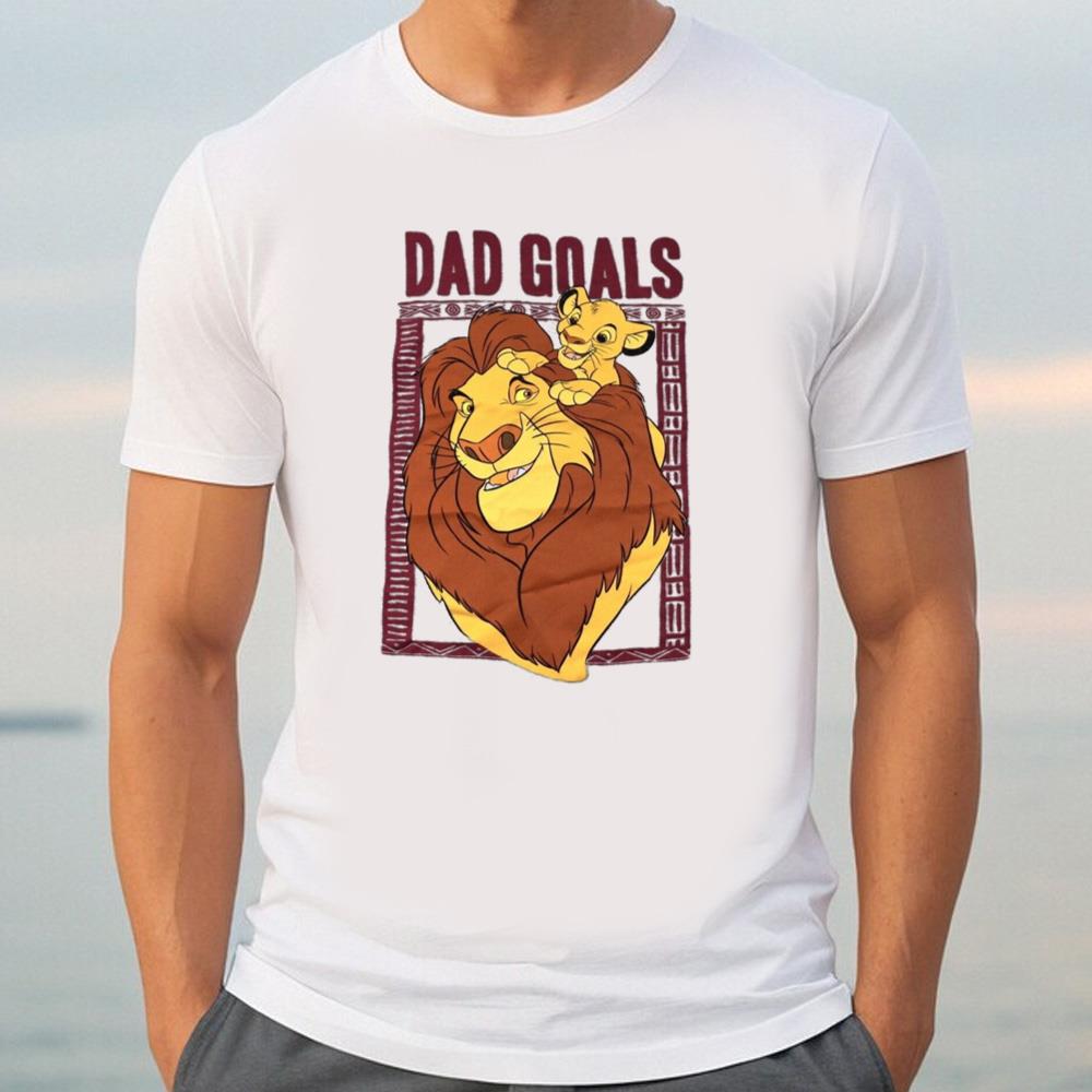 Disney's Lion King Mens Dad Goals Mufasa &amp Simba Shirt