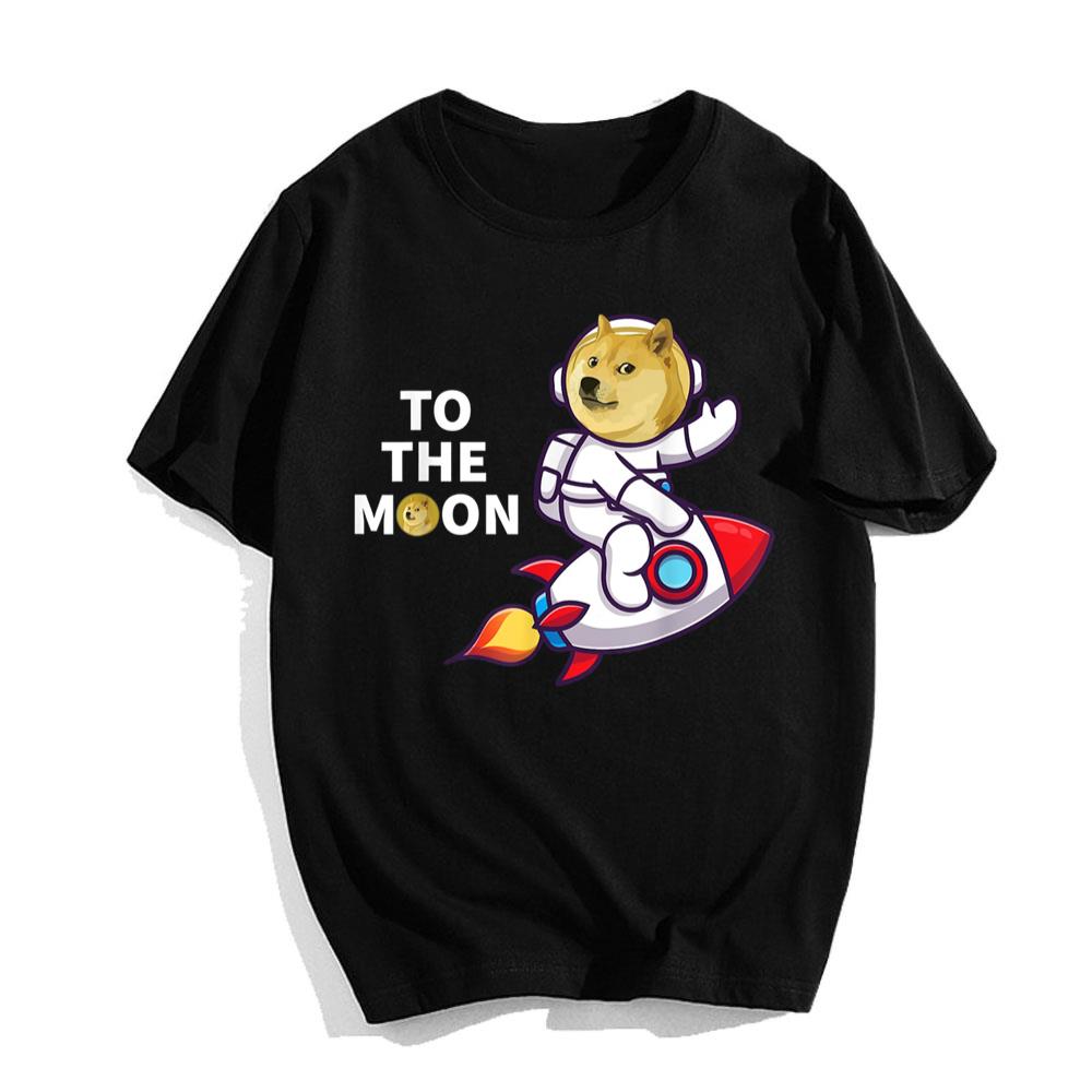 Dogecoin To The Moon Shirt Cool DogeCoin Crypto Currency T-shirt