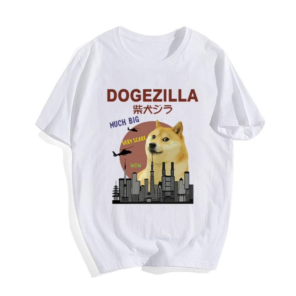 Dogzilla T-Shirt Funny Doge Meme Shiba Inu Dog Vintage T-Shirt