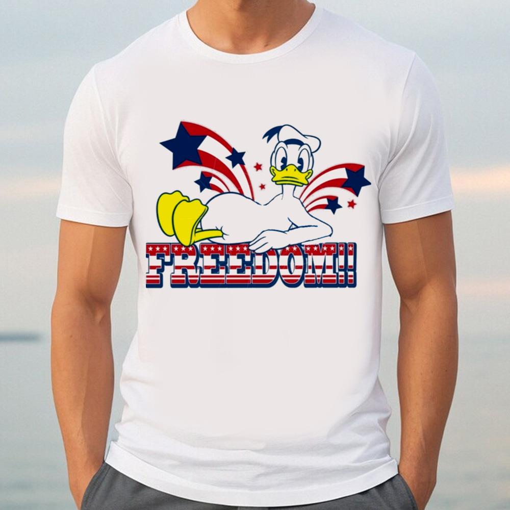 Donald Duck Celebrated Independence Day, Donal Happy 4th Of July Day Shirt