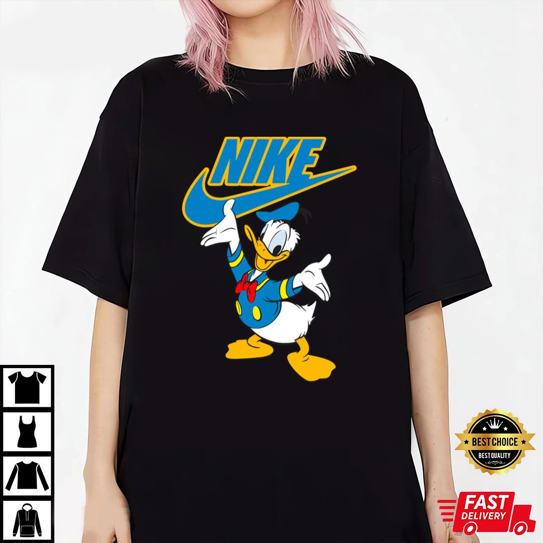 Donald Duck Character Funny Donald Nike T-shirt