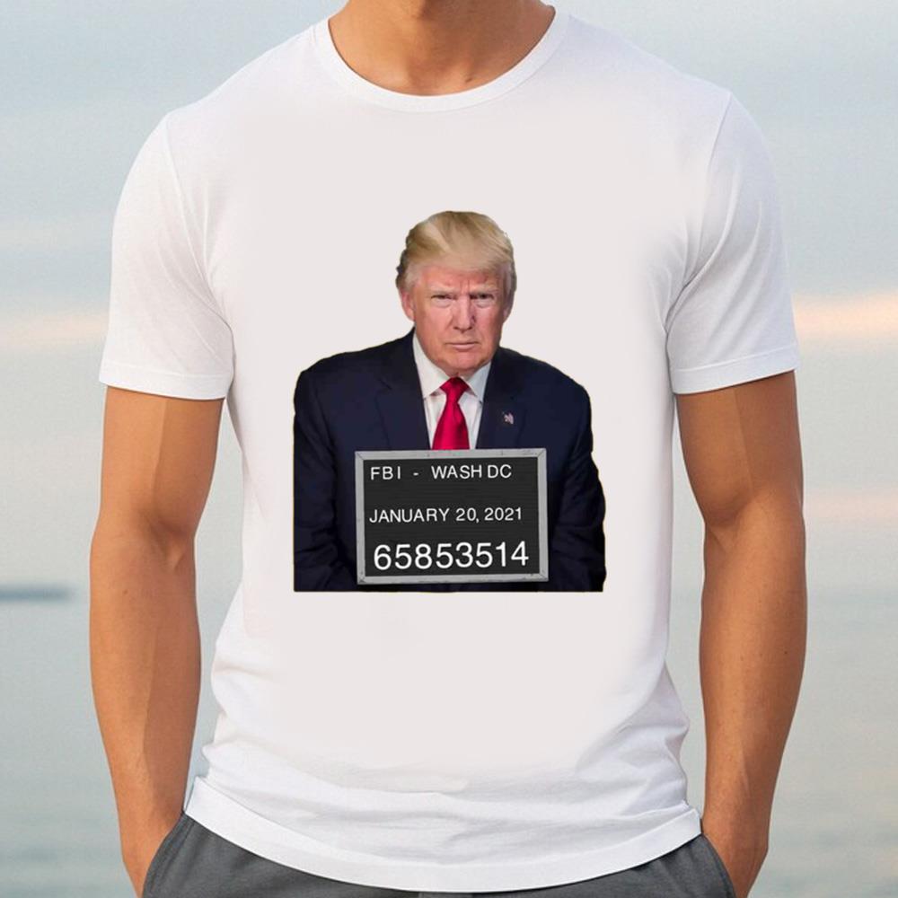 Donald Trump Mugshot Funny Political Unisex T-Shirt