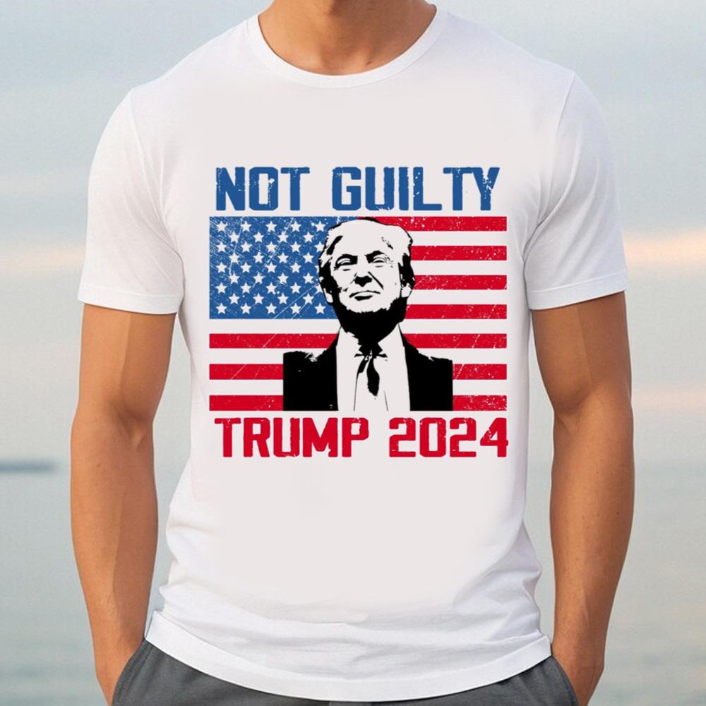 Donald Trump Mugshot T Shirt, Not Guilty Trump Unisex Tee, Trump Shirt, No Guilty T-Shirt