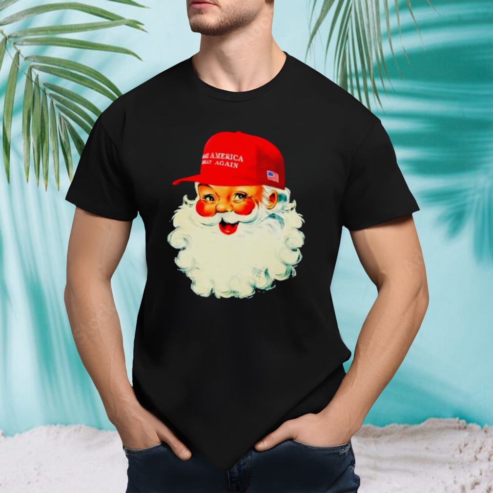 Maga Santa screen print high heat transfer shirt