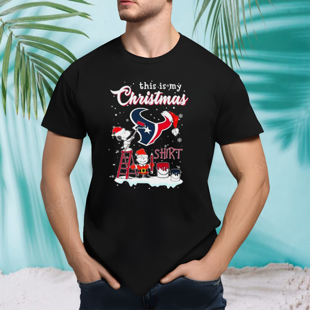 This Is My Christmas Shirt Houston Texas x Snoopy T-Shirt